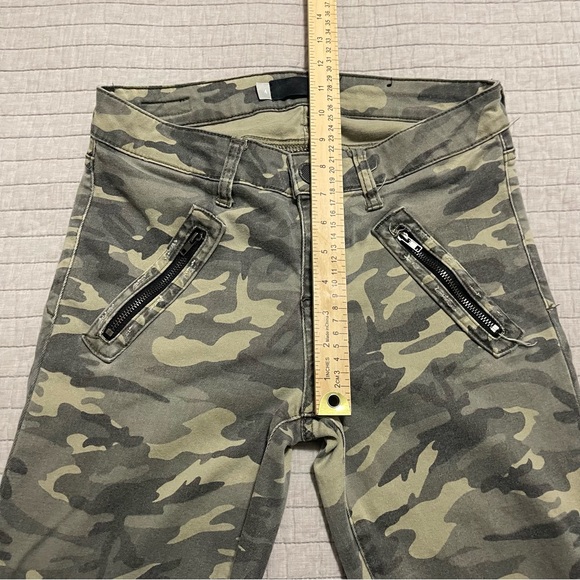 KUT From The Kloth  Green Camo Connie High Rise Ankle Skinny Jeans Size 4 - Picture 6 of 9